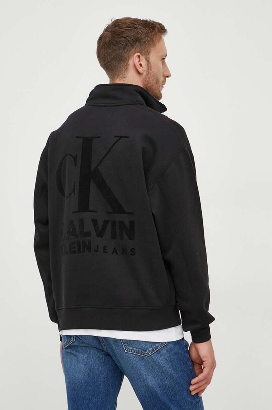 Pulover Calvin Klein Jeans J30J324100 črna AW23