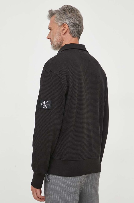 Oblačila Bombažen pulover Calvin Klein Jeans J30J324315 črna