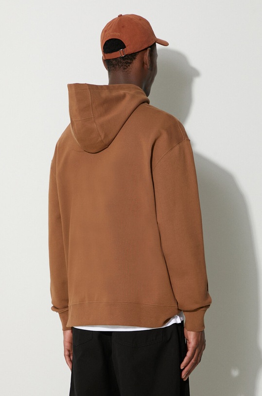 Clothing A-COLD-WALL* cotton sweatshirt ESSENTIALS SMALL LOGO HOODIE ACWMW145 brown