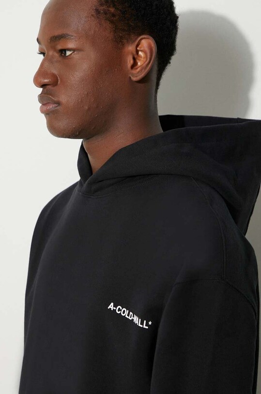 A-COLD-WALL* cotton sweatshirt ESSENTIALS SMALL LOGO HOODIE ACWMW145 black