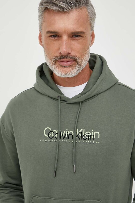 Calvin Klein hanorac de bumbac verde K10K111815