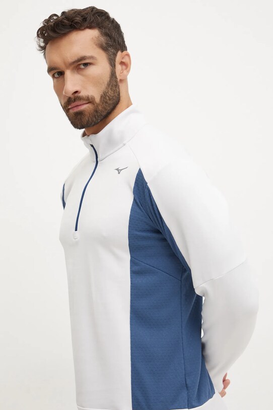 Bežecká mikina Mizuno Warmalite sivá J2GCA505