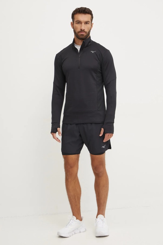 Mizuno bluza do biegania Warmalite J2GCA505 czarny AW24