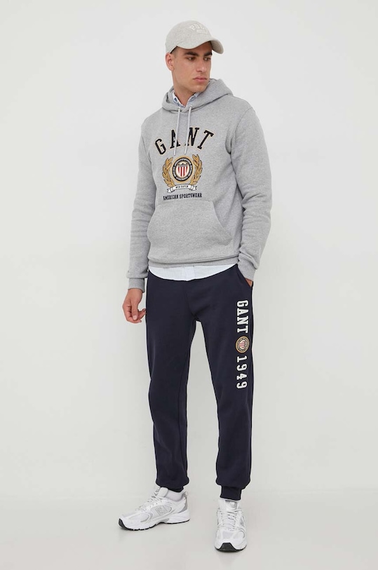 Gant bluza bawełniana 2006069 szary AW23