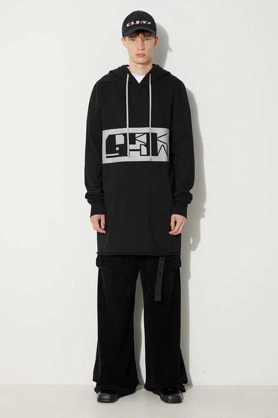 Rick Owens cotton sweatshirt DU02C5285.RIGEP2 black AW23