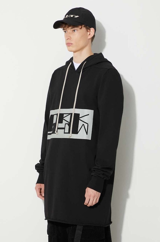 Бавовняна кофта Rick Owens чорний DU02C5285.RIGEP2