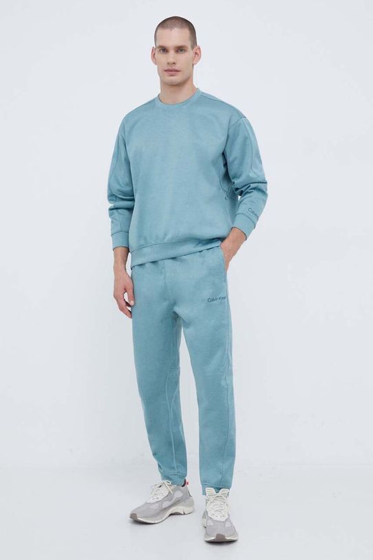 Tréningová mikina Calvin Klein Performance 00GMF3W313 zelená AW23