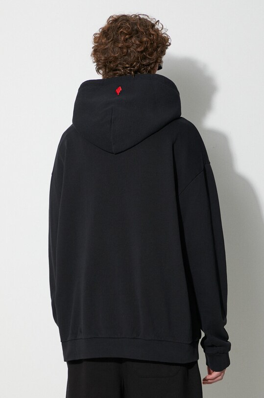 Ρούχα Φούτερ Marcelo Burlon Feather Necklace CMBB040C99FLE0021025 μαύρο
