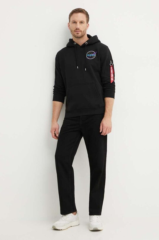 Alpha Industries bluză 108337.556 negru AW24