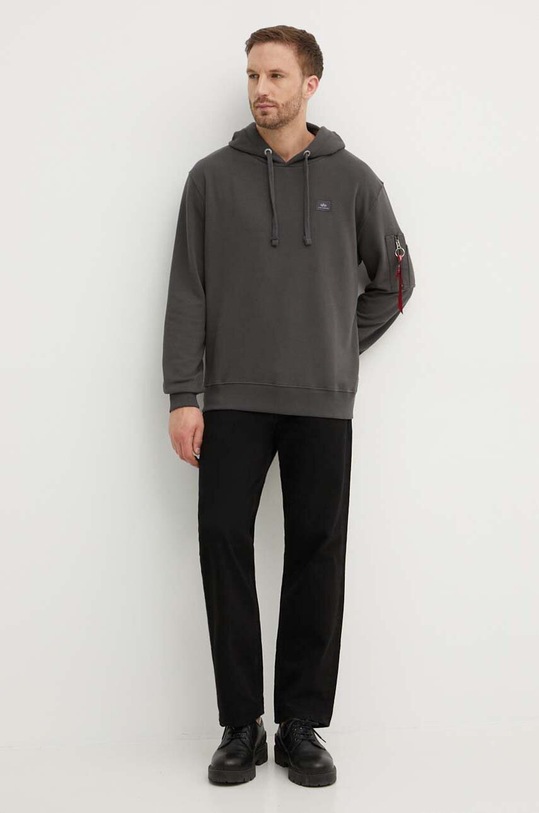 Alpha Industries bluza X-Fit Hoody 158321.684 szary AW23