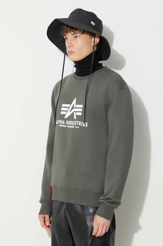 Alpha Industries bluză Basic Sweater verde 178302.142