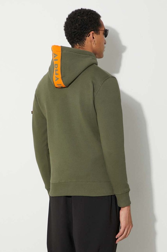 Odzież Alpha Industries bluza Red Stripe Hoody 178314.257 zielony