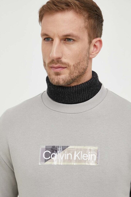 Mikina Calvin Klein sivá K10K111818