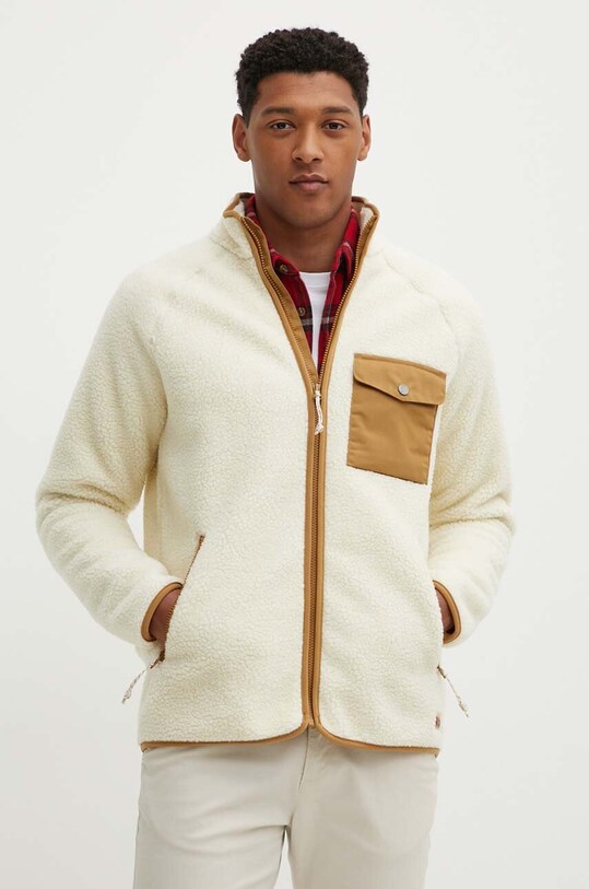 Fjallraven bluză Vardag Pile cu modele bej F84158.113