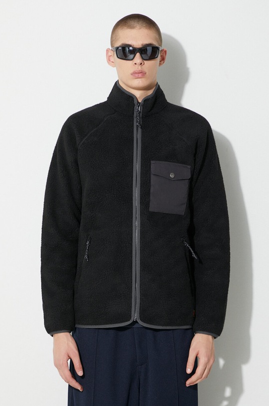 Mikina Fjallraven Vardag Pile hladký černá F84158.550.030