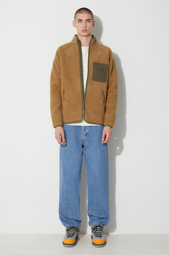 Βαμβακερή μπλούζα Fjallraven 1960 Logo F87163.113 μπεζ AW23