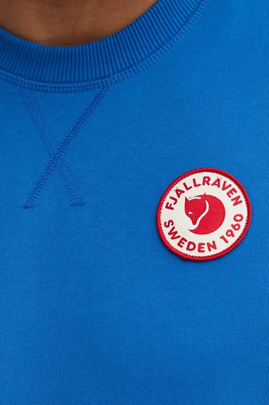Хлопковая кофта Fjallraven 1960 Logo F87163.538 голубой