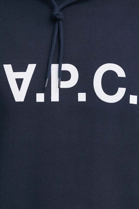 A.P.C. bluza bawełniana COFDX.H27833 granatowy