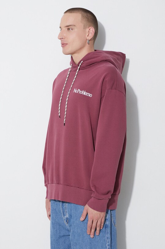 Aries cotton sweatshirt maroon FUAR20017