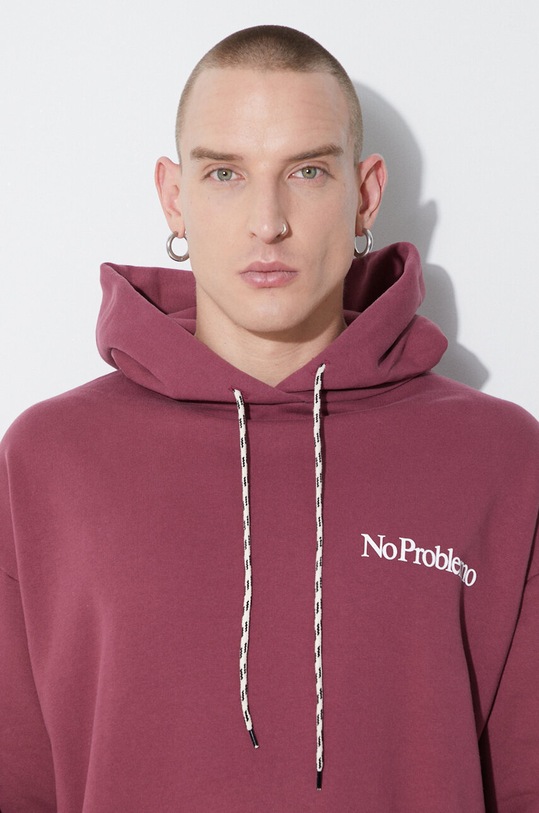 Aries cotton sweatshirt FUAR20017 maroon