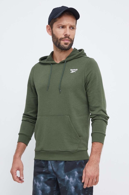 Μπλούζα Reebok με κουκούλα πράσινο 100071043