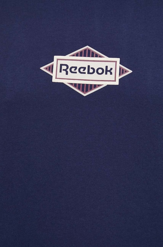 Bavlněná mikina Reebok Classic 100036797 námořnická modř