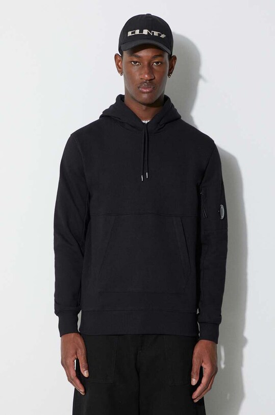 C.P. Company bluza bawełniana DIAGONAL RAISED FLEECE LENS HOODIE