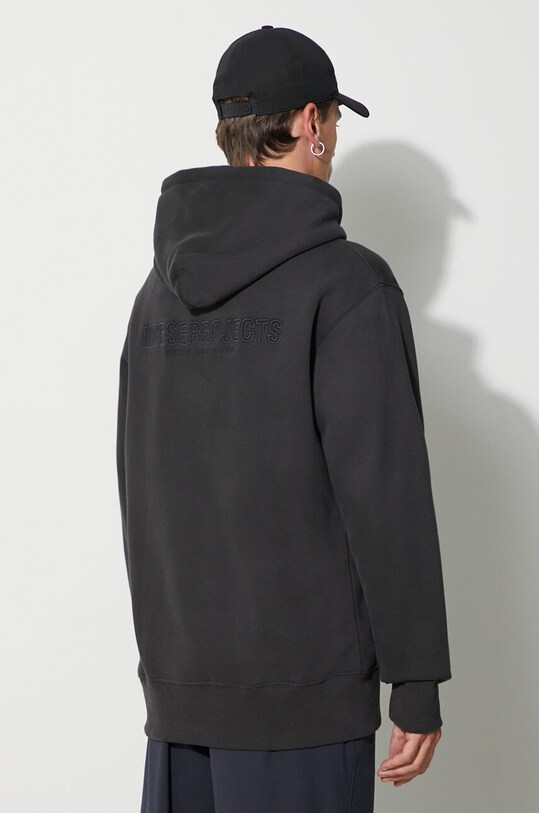 Одяг Бавовняна кофта Norse Projects Arne Relaxed Organic Brushed Fleece N20.1354.9999 чорний