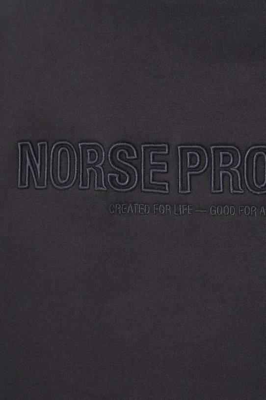 Хлопковая кофта Norse Projects Arne Relaxed Organic Brushed Fleece N Logo Hoodie N20.1354.9999