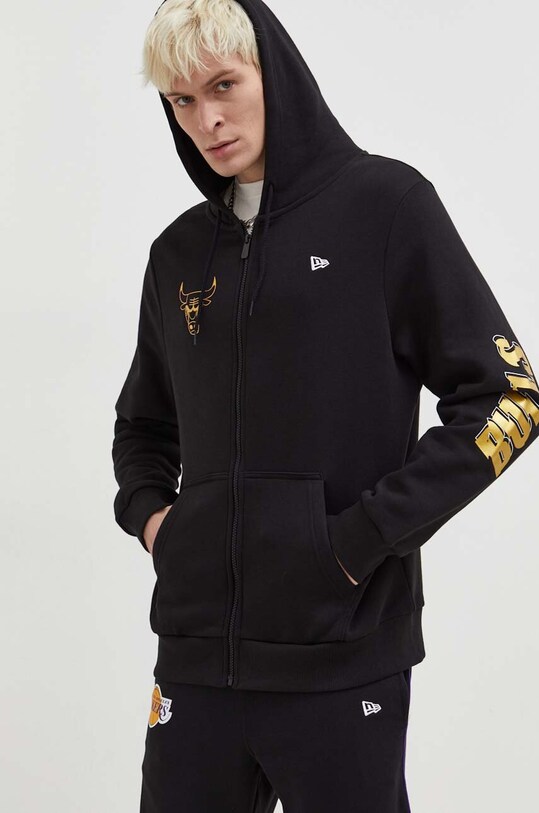 New Era bluza z kapturem czarny 60424411