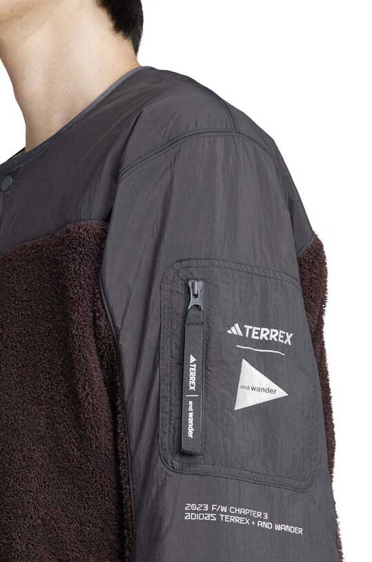 adidas TERREX bluza and wander XPLORIC brązowy HZ0674