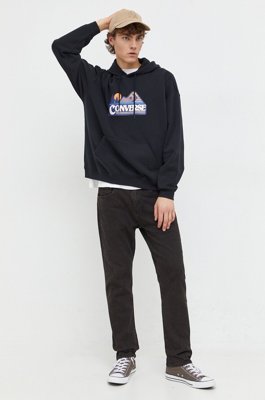 Dukserica Converse 10025631.A01 crna AW23