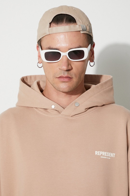 Represent cotton sweatshirt Owners Club Hoodie MH4004.227 beige
