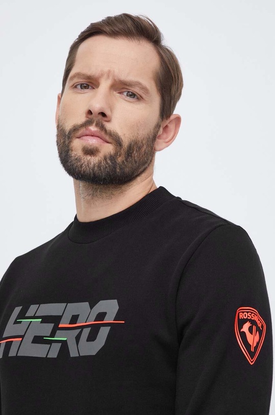 Pamučna dukserica Rossignol HERO crna RLMMS13