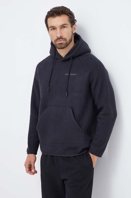 Mikina Peak Performance s kapucňou čierna G79188