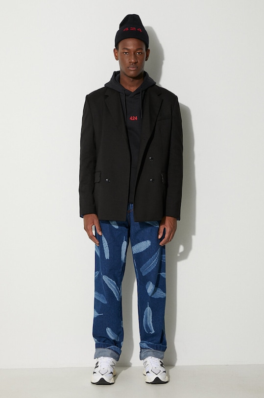 Хлопковая кофта 424 35424M311RX.236536 чёрный AW23