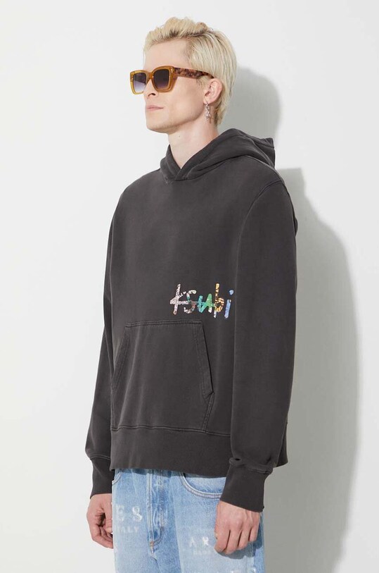 Odzież KSUBI bluza bawełniana MFA23FL012 czarny