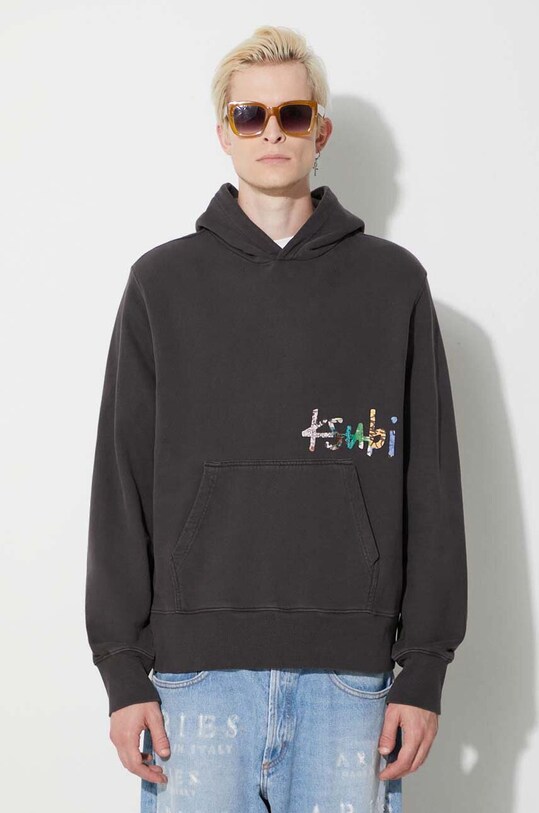 KSUBI bluza bawełniana czarny MFA23FL012
