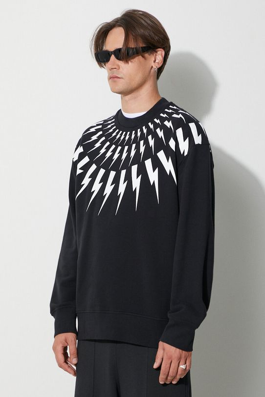 Кофта Neil Barett FAIRISLE THUNDERBOLT чёрный PBJS010S.V517S.524