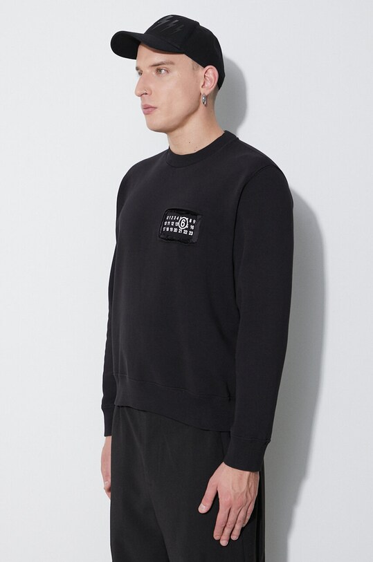 MM6 Maison Margiela bluză Sweatshirt negru S62GU0118