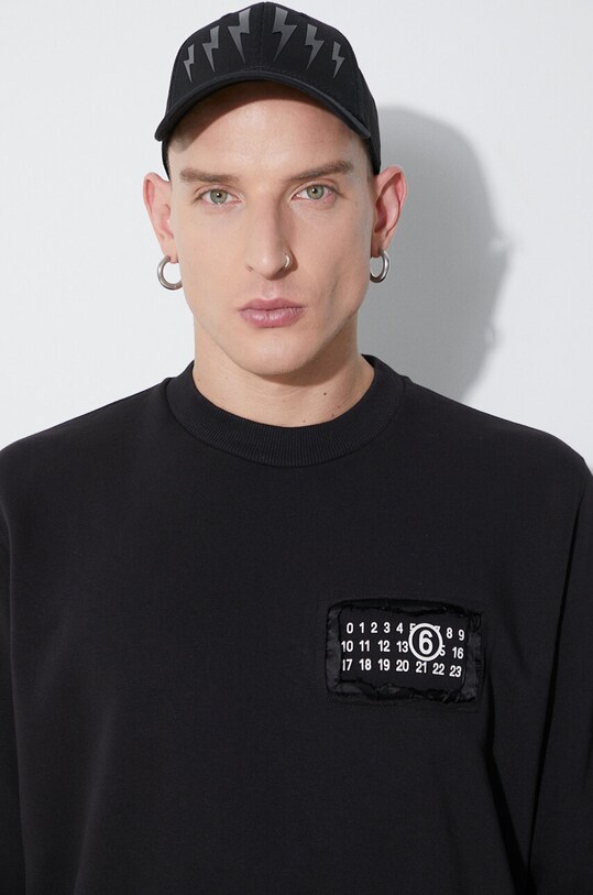MM6 Maison Margiela bluză Sweatshirt S62GU0118 negru
