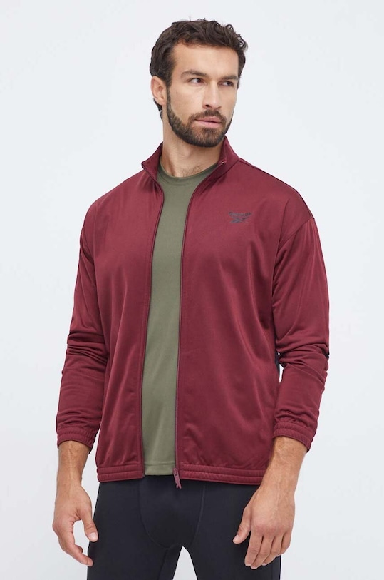 Reebok bluză trening Identity Vector cu modele burgundia 100071052