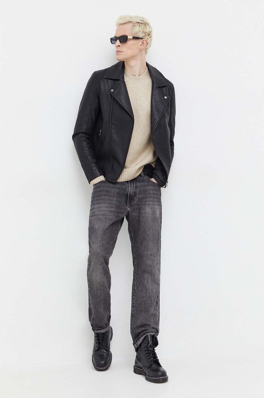 Abercrombie & Fitch sweter KI120.3262.100 beżowy AW23