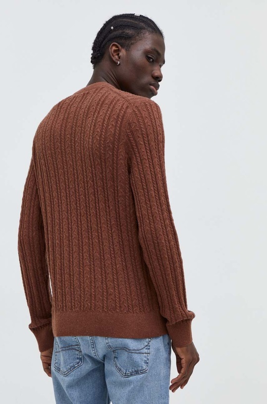 Oblečení Svetr z vlněné směsi Abercrombie & Fitch KI120.3271.400 hnědá