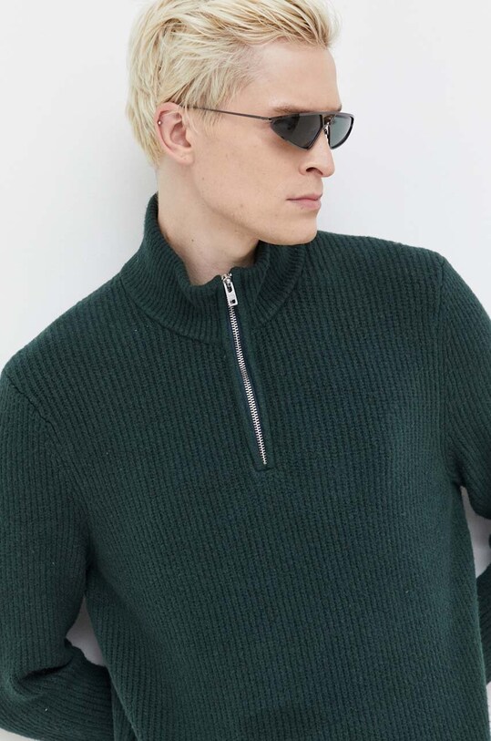 Abercrombie & Fitch pulover verde KI120.3302.300