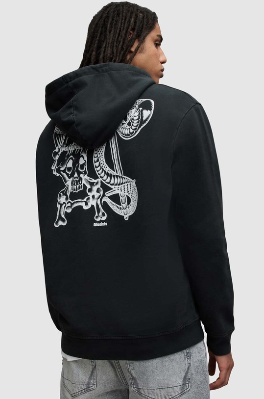 AllSaints bluza bawełniana SABRERATTLER MG036Z czarny AW23