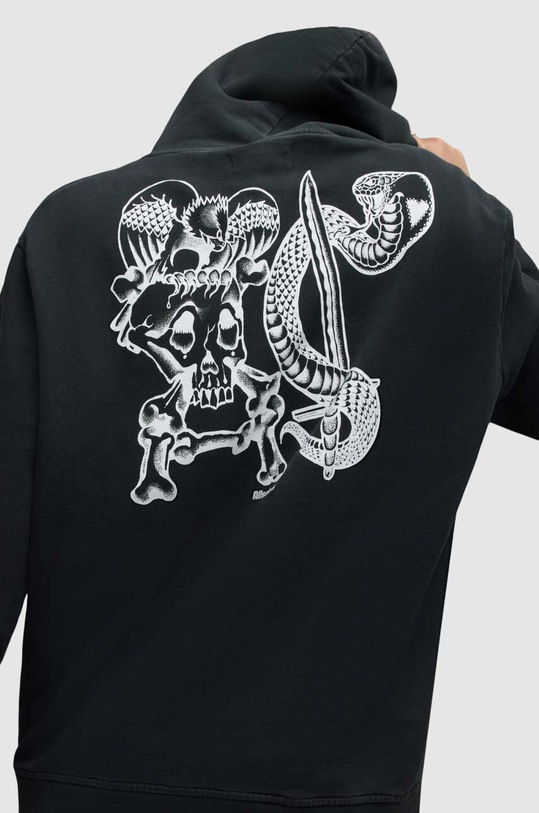 Odzież AllSaints bluza bawełniana SABRERATTLER MG036Z czarny