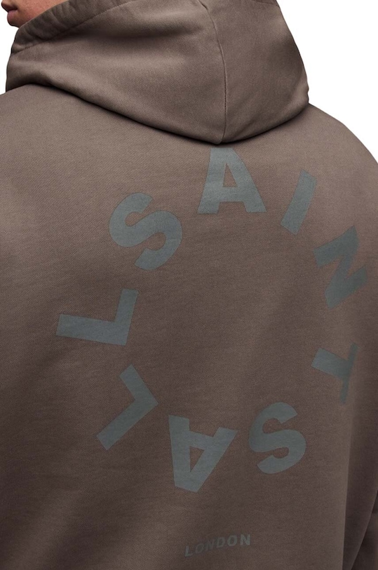 Ρούχα Βαμβακερή μπλούζα AllSaints MG079Z TIERRA OTH HOODY MG079Z καφέ
