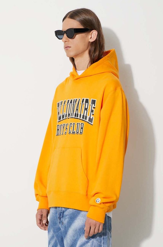 Bavlnená mikina Billionaire Boys Club VARSITY LOGO POPOVER HOOD oranžová B23328