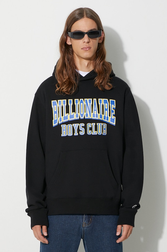 Billionaire Boys Club bluza bawełniana VARSITY LOGO POPOVER HOOD